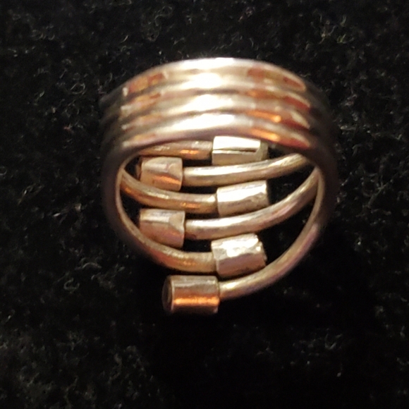 Sterling Silver modernist ring - Picture 2 of 3